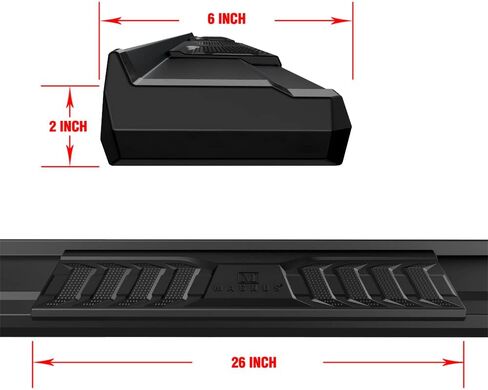 APS Black OE Style Nerf Bars Running Boards Compatible with Toyota Tundra 2022-2026 CrewMax in Saudi Arabia