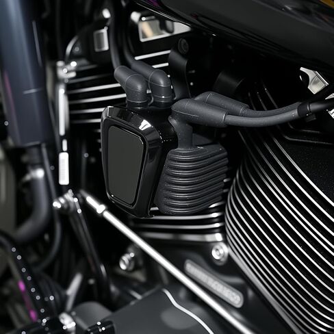 غطاء ملف الإشعال ABS باللون الأسود اللامع متوافق مع Harley Softail 2018-2025 Street Bob Fat Boy (أسود لامع) in Saudi Arabia