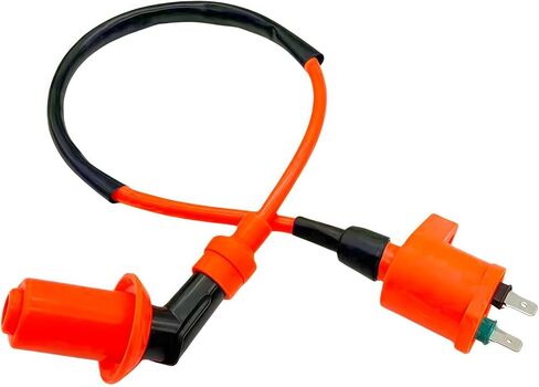Racing 6 pin AC CDI Box + Ignition Coil + 2*A7TC Spark Plug + 4 Pin Voltage Regulator Rectifier + Solenoid Relay for GY6 50cc 80cc 125cc 150cc Scooter ATV Go Kart Moped Quad Pit Dirt Bike (Orange) in Saudi Arabia