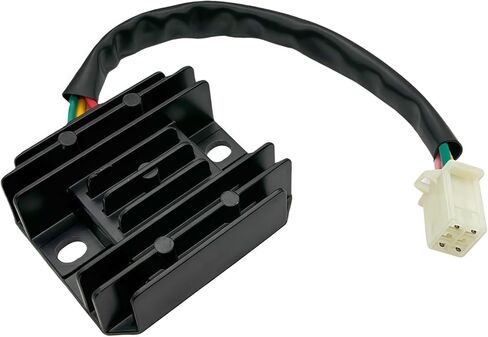 Racing 6 pin AC CDI Box + Ignition Coil + 2*A7TC Spark Plug + 4 Pin Voltage Regulator Rectifier + Solenoid Relay for GY6 50cc 80cc 125cc 150cc Scooter ATV Go Kart Moped Quad Pit Dirt Bike (Orange) in Saudi Arabia