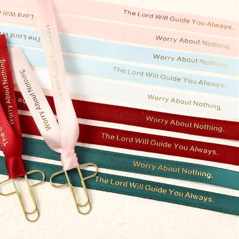 Zhehao 100 Pcs Cross Paper Clips 50 Pcs Christian Bookmark Ribbons Christian Bookmark Gifts for Women 1"x 1.3" Bible Journaling Supplies Bible Study Supplies for Office Home, Easter Eggs Fillers in Saudi Arabia