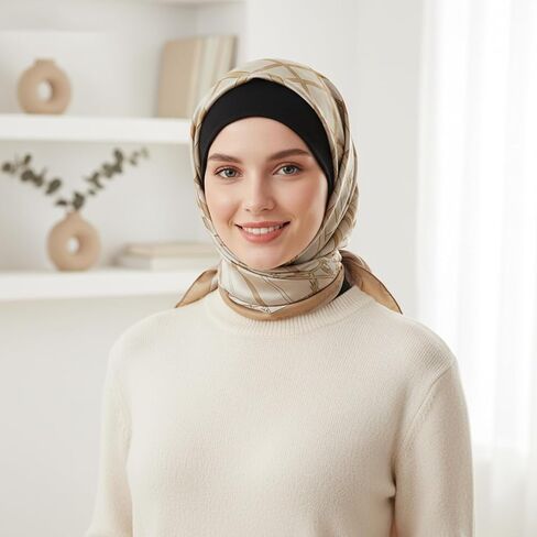 قطعتان من أغطية الرأس القطنية للنساء، قبعة تحت الحجاب الداخلية تحت الوشاح، قبعة عمامة مع إغلاق خلفي، أوشحة رأس سهلة الارتداء، أغطية رأس للسرطان، قبعات ناعمة لوشاح الرأس للسرطان، قبعات صغيرة مرنة لتغليف الشعر هدية in Saudi Arabia