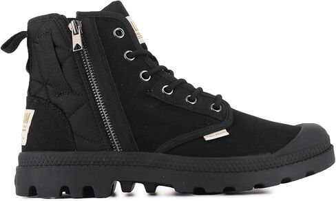 Palladium Men's Pampa Detroit Zip Boot, Non-slip Cotton Lace Up Vegan Boot for Fall Winter in Saudi Arabia