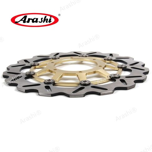 Arashi Front Rear Brake Discs Rotors for Honda CBR600RR Non ABS 2003-2020, CBR600RR ABS 2009-2015, CBR1000RR 2004-2005, Motorcycle Replacement Accessories Parts Gold in Saudi Arabia