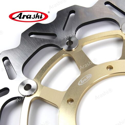 Arashi Front Rear Brake Discs Rotors for Honda CBR600RR Non ABS 2003-2020, CBR600RR ABS 2009-2015, CBR1000RR 2004-2005, Motorcycle Replacement Accessories Parts Gold in Saudi Arabia
