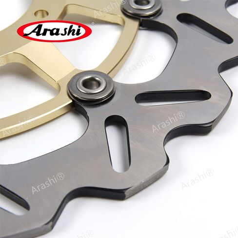 Arashi Front Rear Brake Discs Rotors for Honda CBR600RR Non ABS 2003-2020, CBR600RR ABS 2009-2015, CBR1000RR 2004-2005, Motorcycle Replacement Accessories Parts Gold in Saudi Arabia
