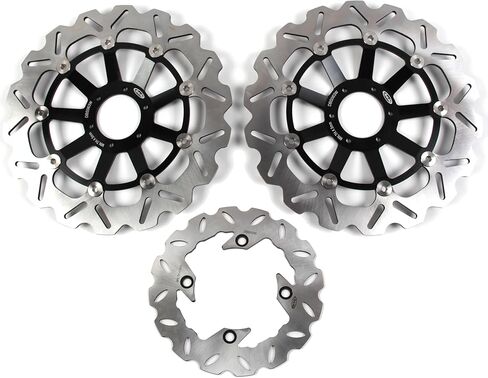Arashi Front Rear Brake Discs Rotors for Honda CBR600RR Non ABS 2003-2020, CBR600RR ABS 2009-2015, CBR1000RR 2004-2005, Motorcycle Replacement Accessories Parts Gold in Saudi Arabia