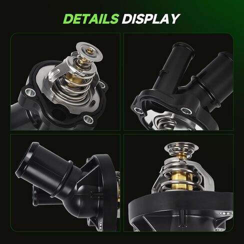 RT1193 34044 Engine Coolant Thermostat, Compatible with Ford Mazda 2.0L 2.3L 2.5L Models – 2004-2012 Ecosport, 2005-2019 Escape, 2003-2011 Focus, 2006-2020 Fusion, 2007-2011 Ranger in Kuwait