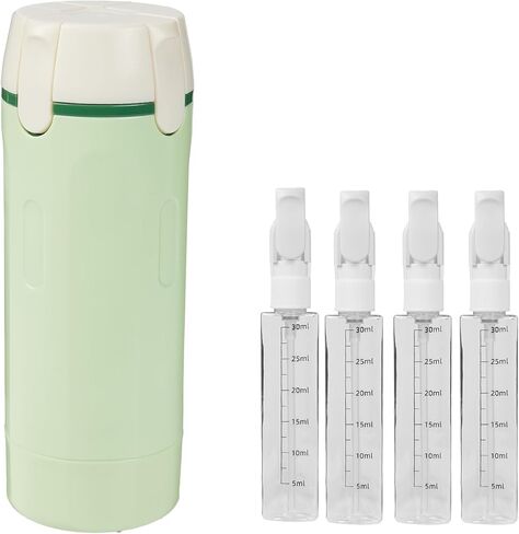 4 in 1 Travel Dispenser,4 Pack 30ML Travel Bottles for Toiletries,Travel Dispenser Bottle,Refillable,Suitable for Storing Shampoo, Shower Gel,Suitable for Vacation Camping and Gym. (White) in Saudi Arabia
