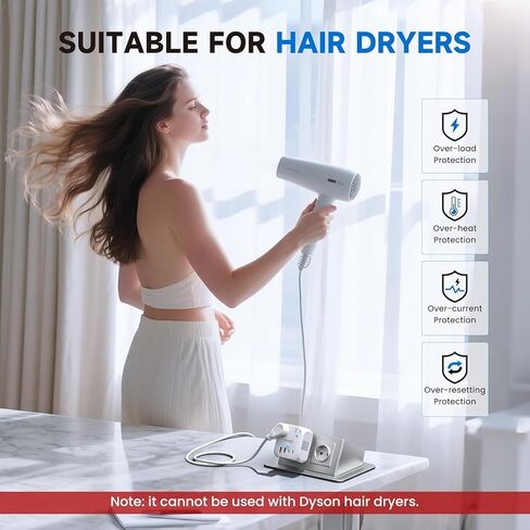 DOACE 2000W 220V to 110V Converter for European Travel for Hair Dryers, Voltage Converter US to Europe with Fast Charging Power Converter Adapter Combo with 4 USB Ports Step Down Transformer in Kuwait