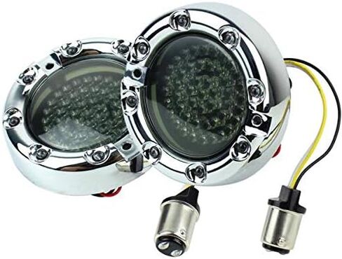 أضواء النسر 3 1/4 "إنفينيتي شعاع الجبهة LED بدوره إشارات ث/تشغيل حلقة ضوء LED للدراجات النارية هارلي ديفيدسون in Saudi Arabia