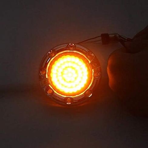 أضواء النسر 3 1/4 "إنفينيتي شعاع الجبهة LED بدوره إشارات ث/تشغيل حلقة ضوء LED للدراجات النارية هارلي ديفيدسون in Saudi Arabia