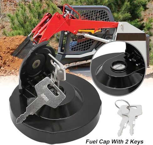 غطاء الوقود VIKKSAER 1552100500 مع مفتاحين، بديل لوادر حفارات Takeuchi TB014 TB015 TB016 TB125 TL26 TL120 TL126 TL130 TL140 TL150 TL220 TL230 TL240 TL250، يستبدل 15521-00500 in Saudi Arabia