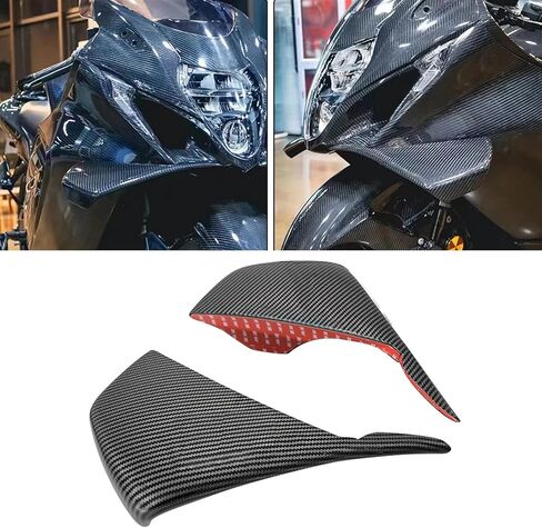 For GSX-R1000 GSXR1300R GSXR1300S GSXR1000 GSXR 1300R GSXR1300 S 2021-2024 2025 Motorcycle Fixed Wing Aerodynamics Aileron Windshield New Accessories (carbon fiber) in Saudi Arabia