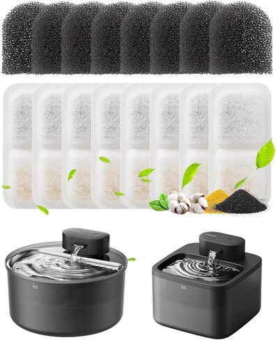 موزع مياه للكلاب من oneisall، موزع مياه أوتوماتيكي هادئ للكلاب سعة 7 لتر من الفولاذ المقاوم للصدأ، خالٍ من مادة BPA بنسبة 100% للقطط والكلاب الصغيرة والمتوسطة الحجم in Kuwait