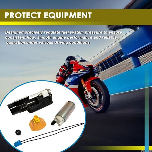 16700-MEL-D21 Fuel Pump Pressure Regulator Filter Fit for Honda CBR 1000 RR 2006-2007, Replaces 16700-MEL-013, 16700MELD21 in Kuwait