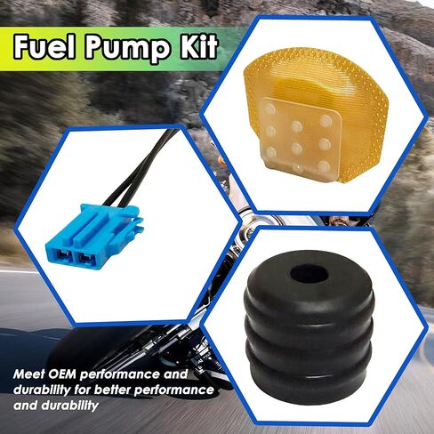 16700-MEL-D21 Fuel Pump Pressure Regulator Filter Fit for Honda CBR 1000 RR 2006-2007, Replaces 16700-MEL-013, 16700MELD21 in Kuwait