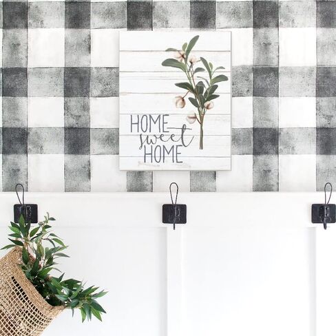 Home Sweet Home Cotton Floral Farmhouse Style Wood Wall Decor Sign 16x20 in Saudi Arabia