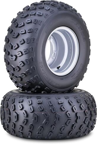 WANDA ATV Tire & Wheel 21X7-10 with 4/110mm PCD 2+3 offset Silver Wheel 10295,PK 2 in Saudi Arabia