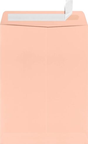 LUXPaper 9 x 12 Open End Envelopes | Peel & Press | Black Linen | 80lb. Text | 50 Qty in Saudi Arabia