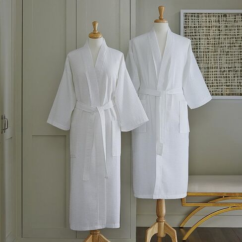 سفيرا إديسون روب حمام منسوج باللون الأبيض - مقاس واحد in Kuwait