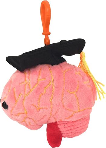 GIANT MICROBES Graduation Brain Organ Plush Keychain, Graduation Plush, Grad Stuffed Animal 2025, Nurse Graduation Gift, Medical School Gifts, Graduation Keychain 2025 in Saudi Arabia