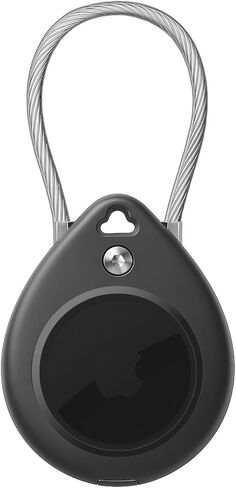 Airtag Holder Waterproof, 4-Pack Airtags Secure Holders Keychain Case w/Metal Wire, Anti-Lost Keyring Holder Attachment Compatible with Apple Airtag, Durable Travel Safe Essential Airtags Lock Cases in Saudi Arabia