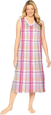 Dreams & Co. Plus Size Long Sleeveless Sleepshirt in Saudi Arabia