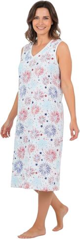 Dreams & Co. Plus Size Long Sleeveless Sleepshirt in Saudi Arabia
