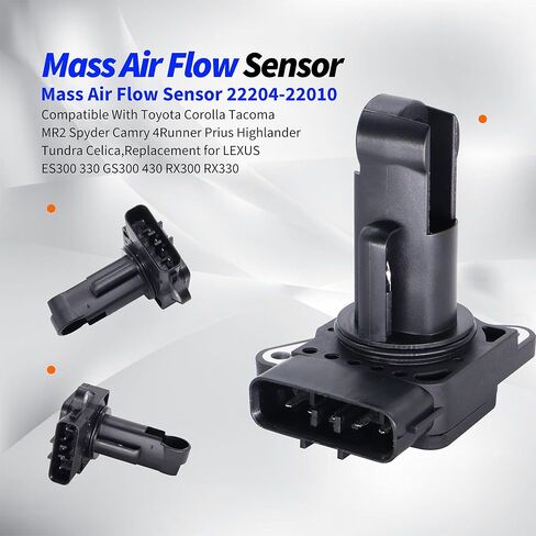 HiSport Mass Air Flow Sensor 22204-22010 Compatible with Lexus Toyota 2002-06 Camry,2003-08 Corolla,2001-10 Highlander,2000-07 4Runner,1999-10 Tacoma 3.4L 4.0L 2001-05 RAV4,ES300/RX300 3.0L in Saudi Arabia
