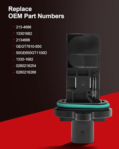 Mass Air Flow Sensor Compatible for Cadillac for ELR 1.4L 2014-2015 for Chevrolet for Cruze 1.4L 2011, Replace 213-4686 2134686 in Saudi Arabia