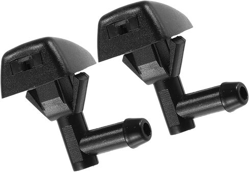 فوهة غسالة ممسحة الزجاج الأمامي الأمامية تناسب فولفو S60 لفولفو V70 - حزمة من 2 استبدال أسود in Kuwait