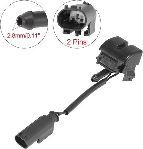 X AUTOHAUX Pair Windshield Washer Nozzles Spray Jet with Heating for BMW 3' E46 1997-2005 Left Right 61668374365 61668374366 in Saudi Arabia