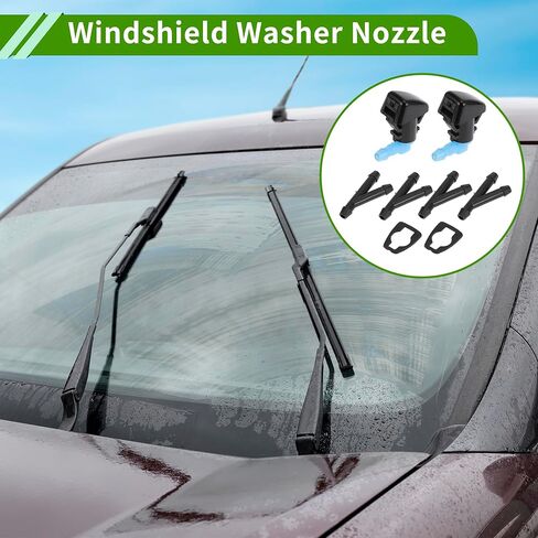 No.BT4Z17603A Windshield Washer Nozzle for Ford Black,Blue Front Windshield Spray Nozzles Wiper Spray Washer Jet Plastic 1 Set in Saudi Arabia