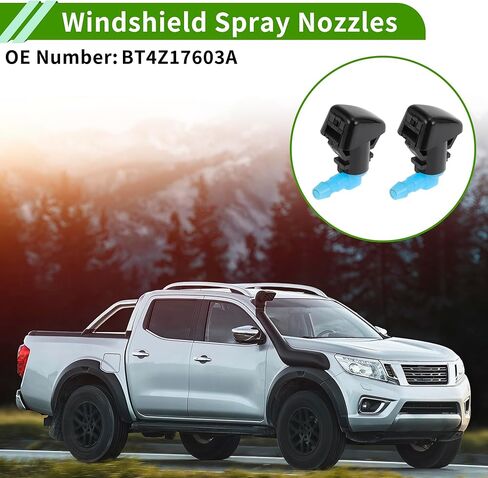 No.BT4Z17603A Windshield Washer Nozzle for Ford Black,Blue Front Windshield Spray Nozzles Wiper Spray Washer Jet Plastic 1 Set in Saudi Arabia