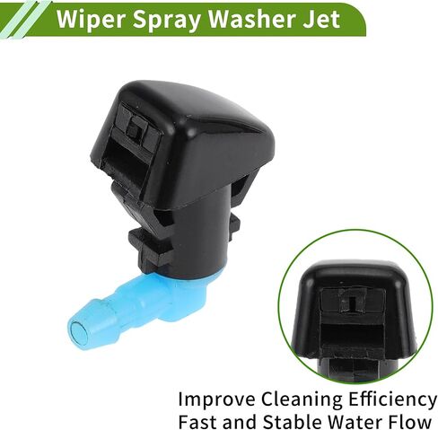 No.BT4Z17603A Windshield Washer Nozzle for Ford Black,Blue Front Windshield Spray Nozzles Wiper Spray Washer Jet Plastic 1 Set in Saudi Arabia