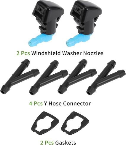 No.BT4Z17603A Windshield Washer Nozzle for Ford Black,Blue Front Windshield Spray Nozzles Wiper Spray Washer Jet Plastic 1 Set in Saudi Arabia