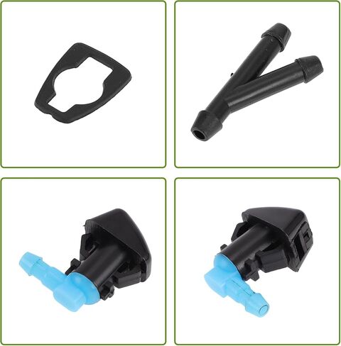 No.BT4Z17603A Windshield Washer Nozzle for Ford Black,Blue Front Windshield Spray Nozzles Wiper Spray Washer Jet Plastic 1 Set in Saudi Arabia