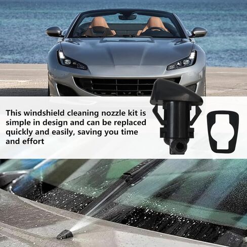 New Windshield Washer Nozzles Replacement 5182327AA Compatible for Chrysler 300 SRT8 Core Sedan 4-Door 6.4L 6424CC 392Cu. In. V8 GAS OHV Naturally Aspirated 2013 in Saudi Arabia