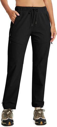 MoFiz Womens Cargo Hiking Pants Water Resistant Lightweight Quick Dry Travel Outdoor Work Trip Pants with Zipper Pockets in Saudi Arabia