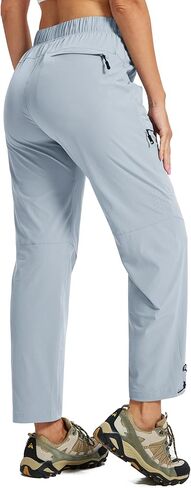 MoFiz Womens Cargo Hiking Pants Water Resistant Lightweight Quick Dry Travel Outdoor Work Trip Pants with Zipper Pockets in Saudi Arabia