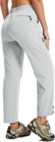 MoFiz Womens Cargo Hiking Pants Water Resistant Lightweight Quick Dry Travel Outdoor Work Trip Pants with Zipper Pockets in Saudi Arabia