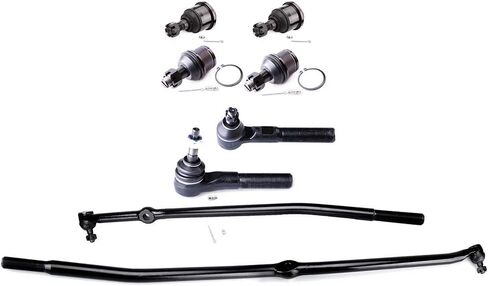 ASAPE 8 Pcs Suspension Kit - Fit 2003-2008 for Dodge Ram 3500 2006-2008 for Dodge Ram 1500, Include - Front Inner Outer Tie Rod Ends Upper Lower Ball Joint OE# DS1463 DS1464 in Saudi Arabia