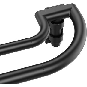 ENJOYBASICS Double Curtain Rod，Blackout Wrap-Around Curtain Rods for Windows 72 to 144 Inch，Adjustable from 32 to 144 Inch for Room Darkening Curtains, Matte Black in Saudi Arabia