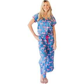 Luxe Sateen Pajama Set - Premium Cotton 2 Piece Sleep & Lounge Wear - Relaxed & Tailored Fit - Drawstring & Button Down Top in Saudi Arabia