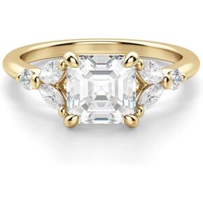 1CT-3CT Bridal Ring Solitaire Moissanite Engagement Ring for Women Promise Gifts for Her 925 Sterling Silver, 10K/14K/18K Solid Gold & Size 4-12 in Kuwait