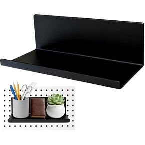 Magnetic Pegboard Shelf Metal Peg Board Organizer Steel Tray Magnetic Fridge Shelf Flat Display Shelf Wall Floating Shelf for Whiteboard Home Classroom Garage Craft Room in Kuwait