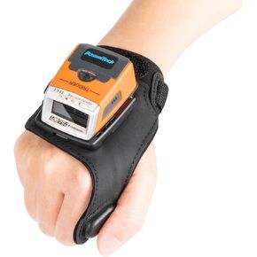 ES02 2D ماسح الباركود القابل للارتداء، قفاز بدون استخدام اليدين قارئ رمز الاستجابة السريعة مع بلوتوث، ماسح ضوئي لاسلكي لالتقاط المخزون للمستودعات والخدمات اللوجستية وتجارة التجزئة ونظام الإدارة in Kuwait