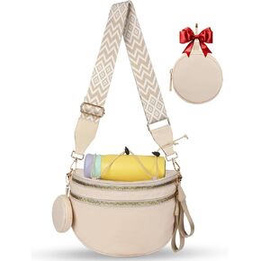 Bum Bags for Women Crossbody, Crossbody Bum Bags for Women with Multi-Compartment & Adjustable Straps-No Bottles Included in Kuwait
