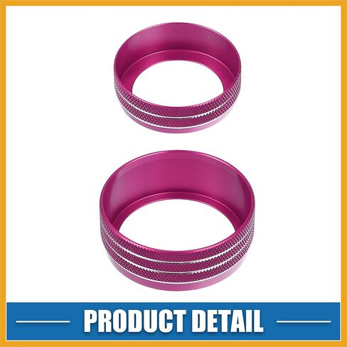 Car Air Conditioner Knobs Decals AC Radio Switch Knob Cover for Dodge Durango 2014-2020 for Jeep Cherokee Grand Cherokee 2014-2021 Pink (Set of 3) Replacement in Saudi Arabia